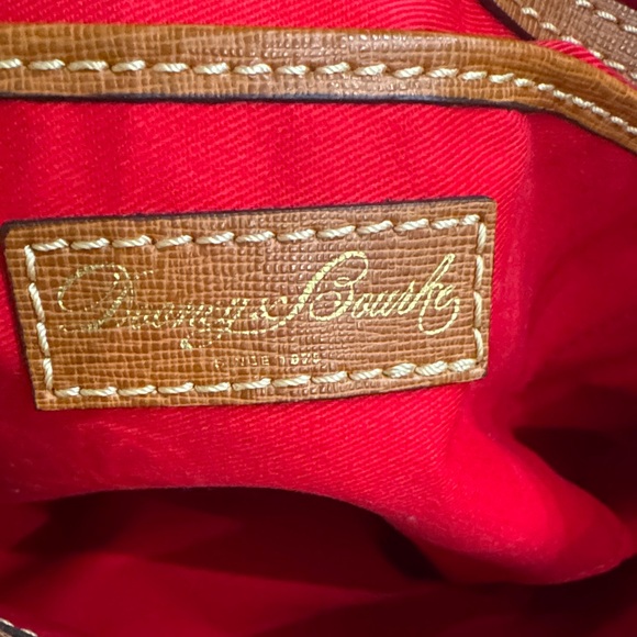 Dooney & Bourke Brown Leather Tote - Picture 6 of 7